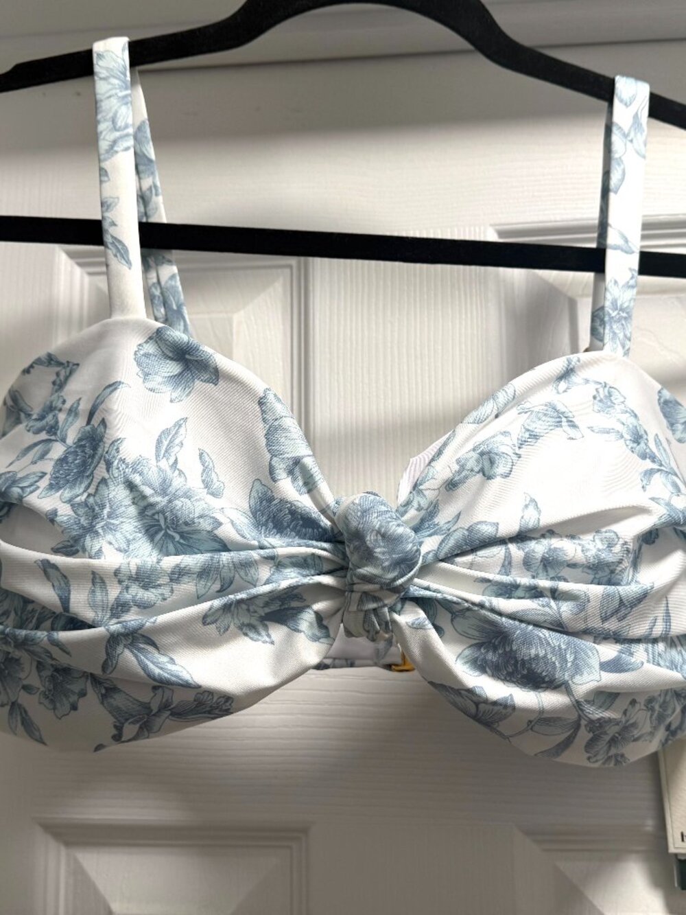 BNWT LOVERLY GREY X HERMOZA Sabina Bathing Suit Bikini Top Daylight Saunter 14